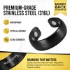 MagnetRX MagnetRX? Magnetic Ring - Elegant Stainless Steel Ring -
