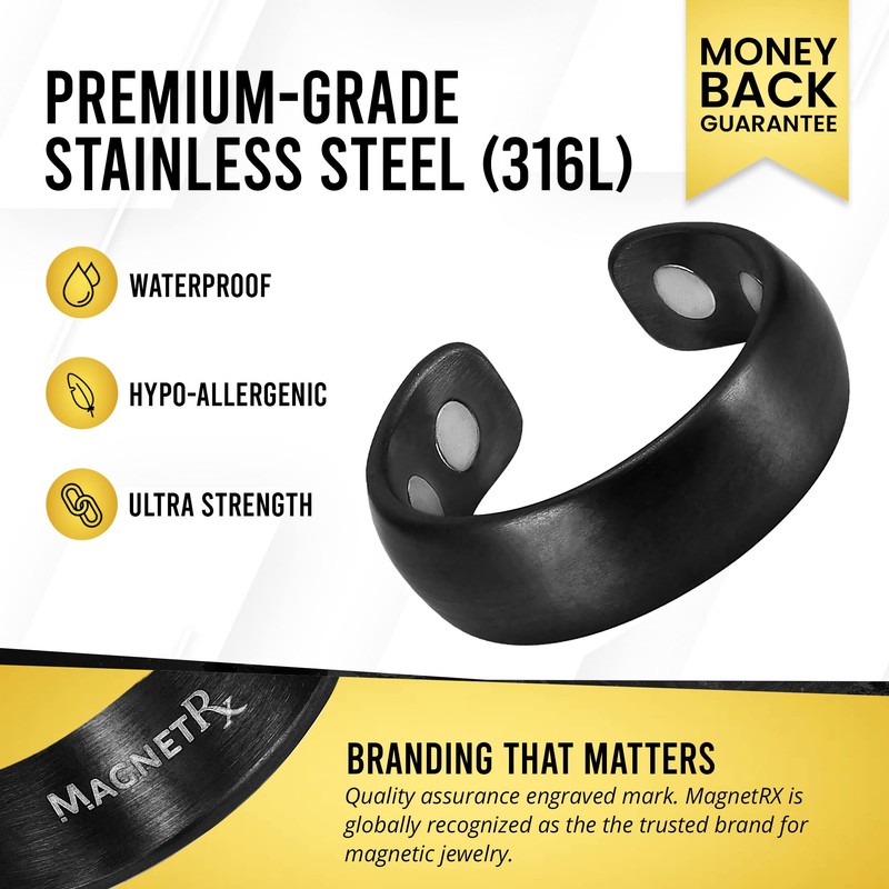 MagnetRX MagnetRX? Magnetic Ring - Elegant Stainless Steel Ring -