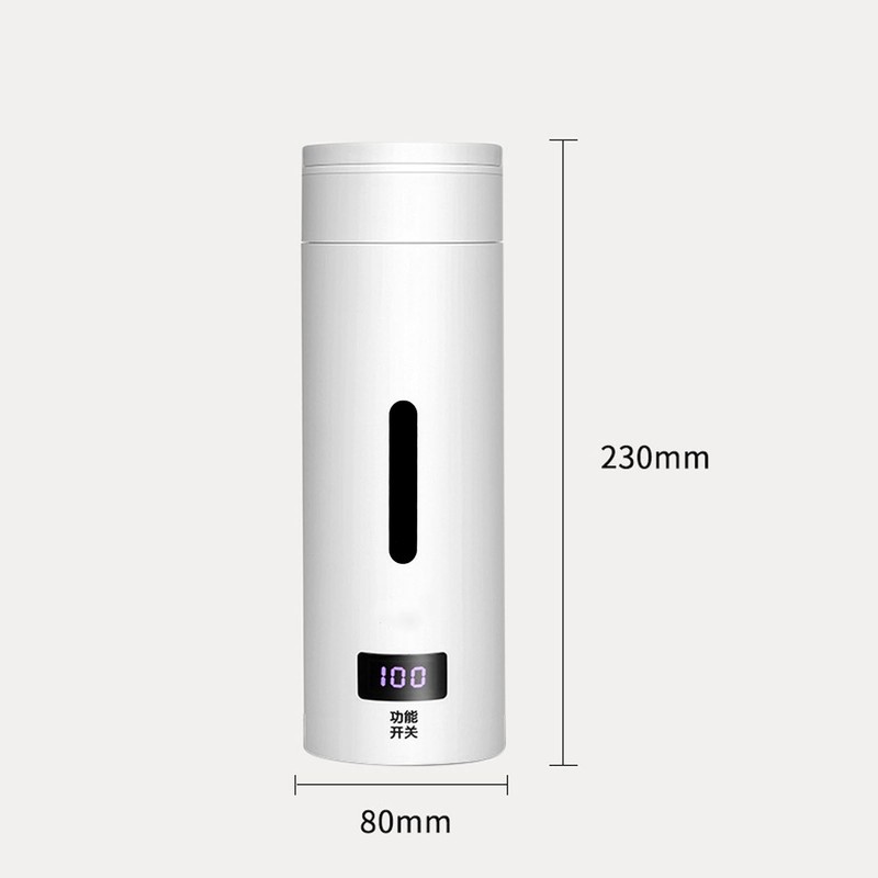 500ml Portable Electric Kettle 304 Steel Thermal Insulation Travel Electric