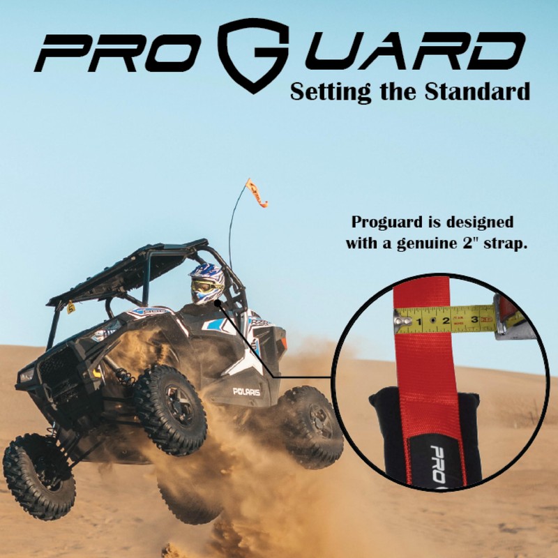 PROGUARD Red 4-Point Harness with 2" Nylon Straps - Universal