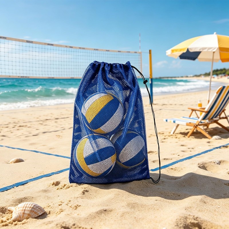 Daxiangsheng Swim Kit Bag Drawstring Mesh Sports Extra Large, Blue,