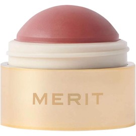 MERIT Rubor en crema Flush Balm – Archival Cool Mauve Barra hidratante radiante de tinte de mejillas y labios con vitamina E Rubor ligero, construible, vegano y libre de crueldad animal