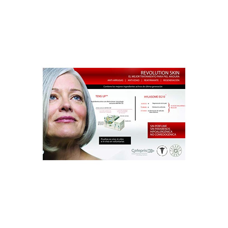 REVOLUTION SKIN tratamiento antiarrugas. Efecto tensor, sin cirugía
