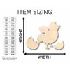 Unfinished Wood Easter Peep Chick Egg Shape Craft up to