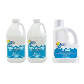 In The Swim Super Algaecide 1 Gal. and NoPhos Bundle 3L - Easy 2-Step Fix for Crystal-Clear Pool Water