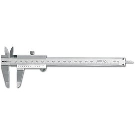 Mitutoyo 531-101 Vernier Caliper, Stainless Steel, 0-150mm Range, +/-0.05mm Accuracy, 0.05mm Resolution