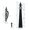 CCJH Garage Door Decorative Hardware Kit Solid Steel Hinges Handles