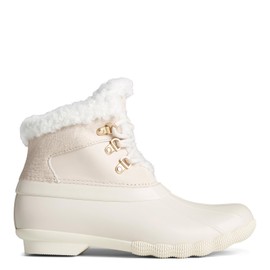 Sperry Ladies Footwear Women's Saltwater Alpine Leather Chelsea Boot, White, 8