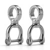 [TISUR] Hobby DIY D-Ring Leathercraft Hardware Spare Key Case Keychain