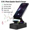 Wireless Audio Bluetooth Speaker 5in1 Phone Holder Emergency Rechargeable withColorful