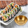 ULTECHNOVO 4pcs Elegant Stainless Steel Sauce Bowls for Dips Dressings