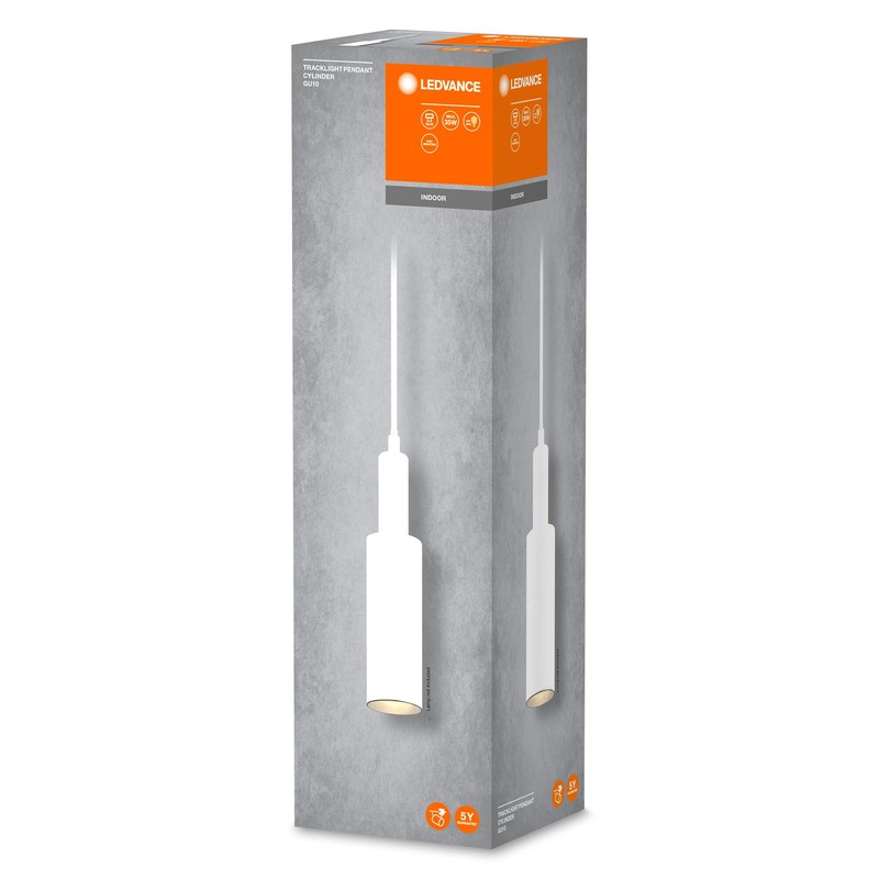 LEDVANCE TRACKLIGHT PENDANT CYLINDER Rail Pendant Lights with GU10 Socket,