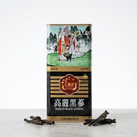 Korean black ginseng 6-year-old black ginseng extra large 10 roots 300g test product / 고려흑삼 6년근 흑삼 특대편 10뿌리 300g 검사품