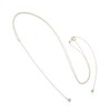 VingTAINE C3149 Y-Shaped Long Chain Necklace with Stones, Cubic Zirconia,