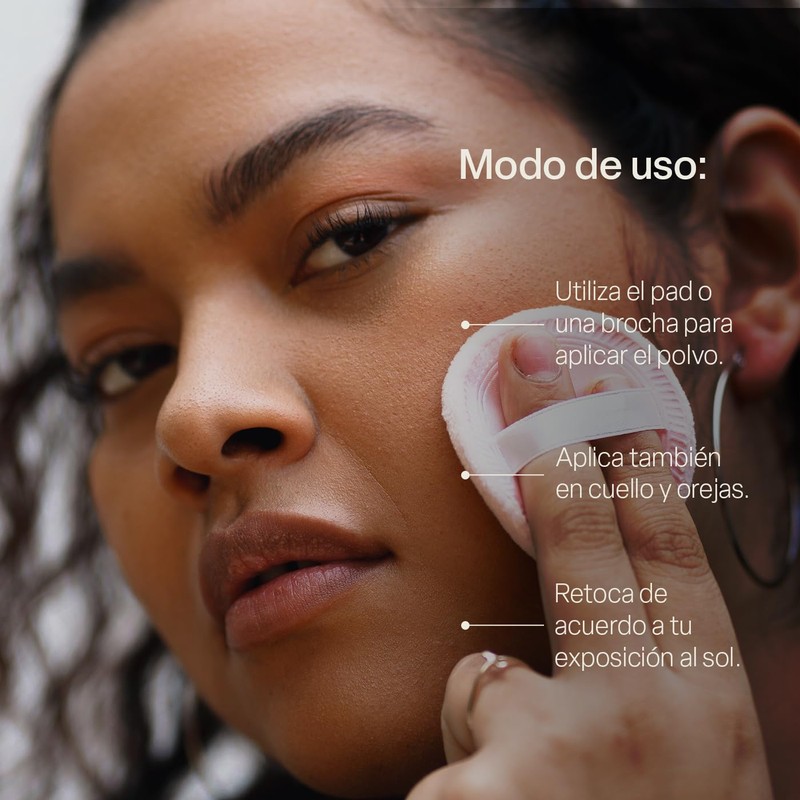 Teia cosméticos, Protector facial en polvo 30FPS 100% mineral… (Bronceado)