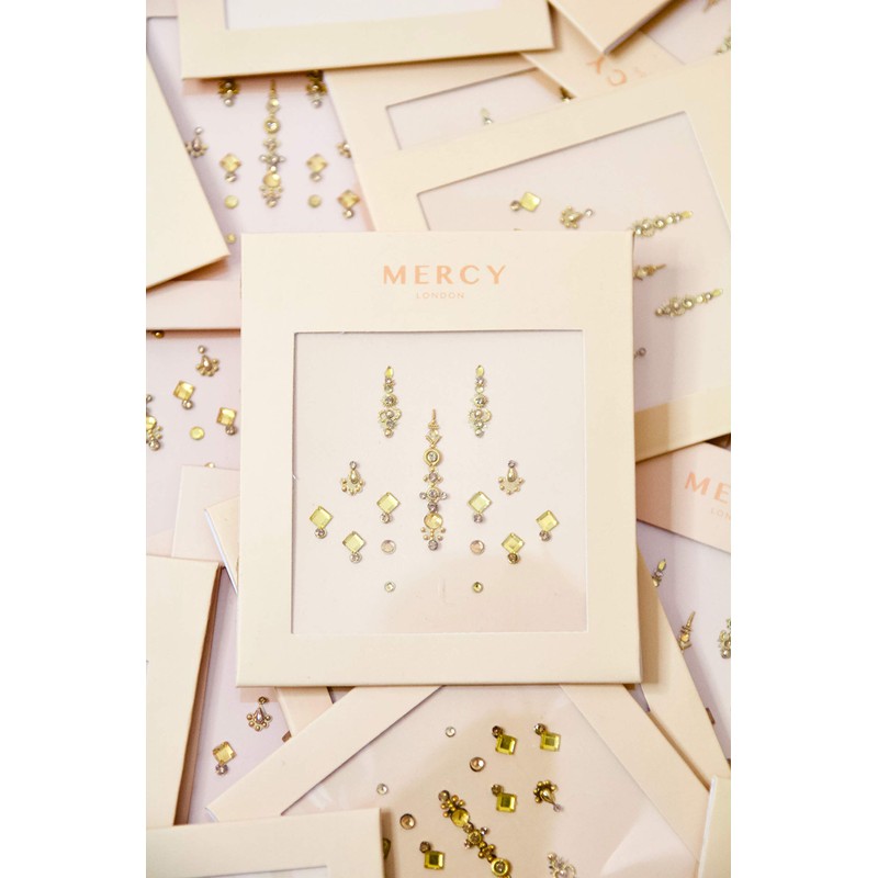 Gigi Gold Bindi ✮ Crystal Indian Bindi Face Jewels Gold