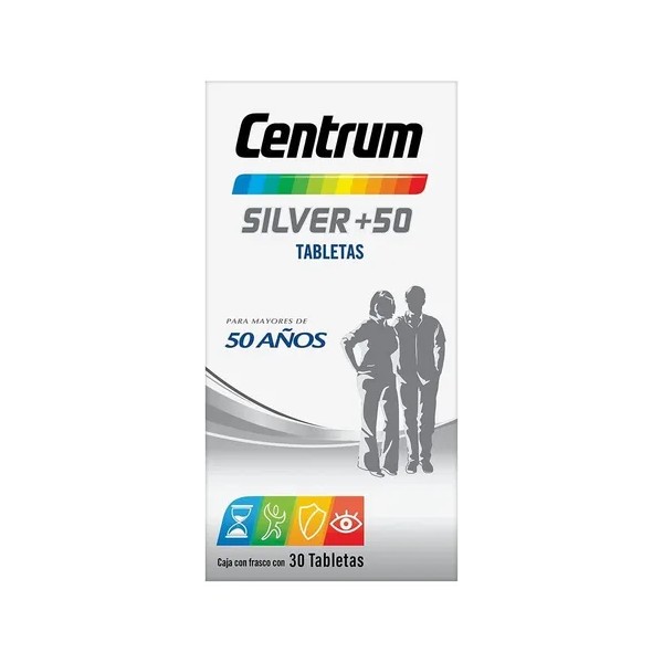 Multivitamínico Centrum Silver +50 Adultos con Vitamina B Vitamina C