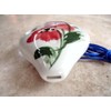 Utopia Ceramic Ocarina w. Garden Flower & Butterfly water color