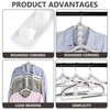 Space-saving connecting hooks for hangers, 8 pieces, plastic cabinet organiser,