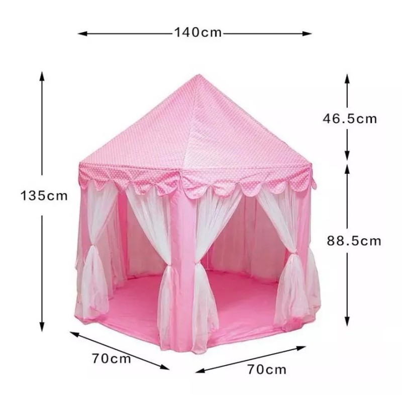KH Castillo Princesas Juguete Casa Carpa Niños Con Luces Azul
