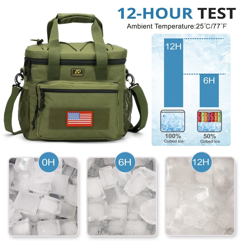 Lunch Box for Men, Tactical Lunch Bag MOLLE Webbing Leakproof