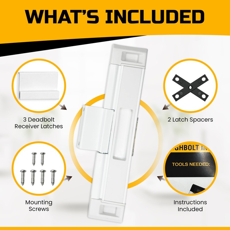 TOUGHBOLT Sliding Door Lock – Double Deadbolt Security – Child