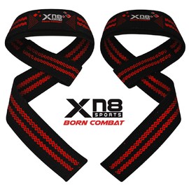 XN8 Weight Lifting Bar Straps Non Slip Padded Wrist Support Great for Powerlifting-Bodybuilding-Gym Workout-Webbing Bar Grips-Deadlifts & Fitness
