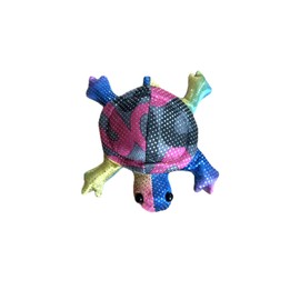 LK Trend & Style Sand Animal Turtle Worry Stone, 11 cm, Plush Toy with Sand Filling, Multicoloured (Grey - Pink - Blue)