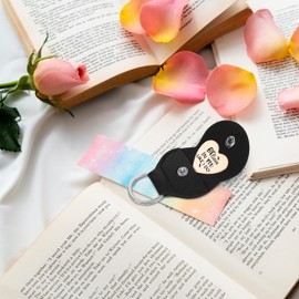 NATSUNO Long Distance Relationship Gifts,Believe In You Like I Do Keychain,Pocket Hug Token Believe In You Like I Do,Gifts For Girlfriend,Girlfriend Gifts,Pocket Hug(Rose Gold)