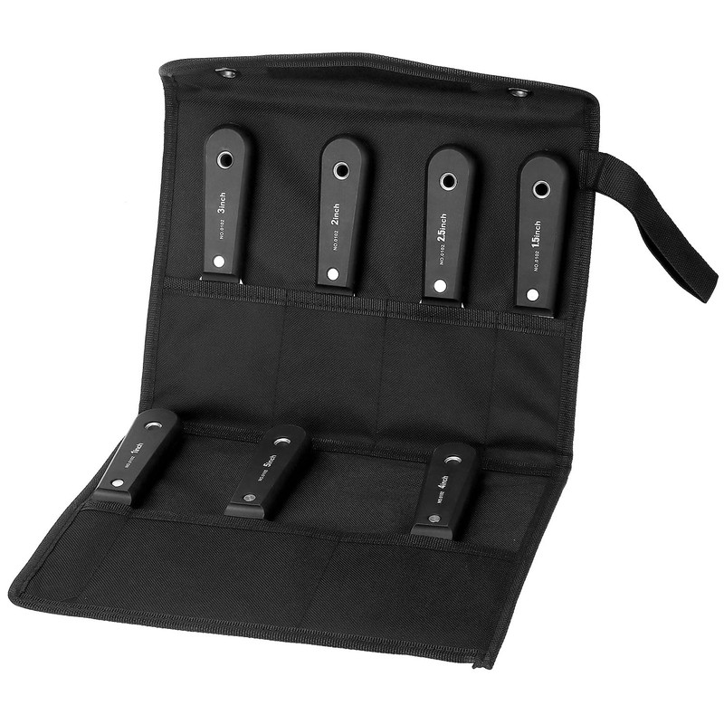 QWORK® 7-Piece Stainless Steel Wallpaper and Paint Scraper Tool Set