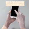 Tidyworm Women's UV Protection Gloves, Fingerless, Anti-slip, Smartphone Compatible, Short