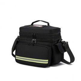 Small emergency bag shoulder cross type black home visit health care bag small