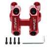 Zreneyfex 31.8mm Diameter Red Direct Mount Stem with Dual Crown