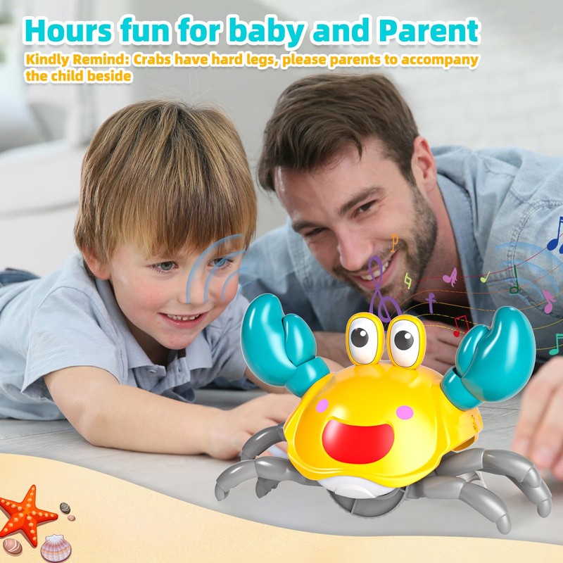 EPPO Crab Toy, Crawling Crab Musical Toy for Children