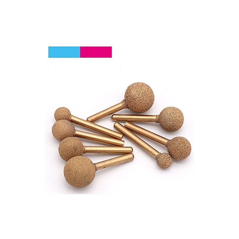 1Pc Round Ball Shape Diamond Grinding Head Drill Bits Rotary