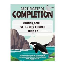 Rocky Beach VBS Certificates of Completion - 25 Piece, Vacation Bible School 2024