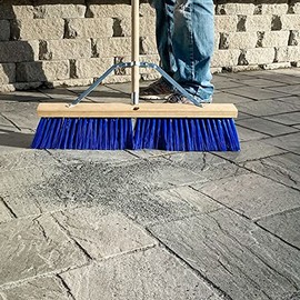 Kraft Tool Rough Surface 24" Blue Poly Floor Broom