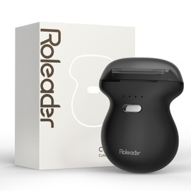 Mini Electric Shaver for Women, Rechargeable Travel-Sized Body Hair Trimmer, Palm-Perfect Hair Removal Razor with LED Display, Waterproof Wet/Dry Use Type-C Charging, On-The-Go Black