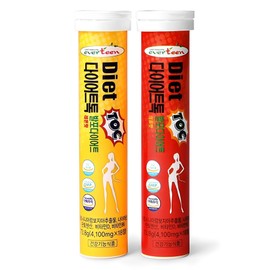 Everteen Diet Talk Fizzy Diet Garnicia Lemon Flavor + Pomegranate Flavor, 1 Set, 18 Tablets / 에버틴 다이어트톡 발포다이어트 가르니시아 레몬맛 + 석류맛, 1세트, 18정
