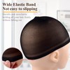 MORGLES 20 Pcs Black Stocking Wig Caps, Stretchy Nylon Wig