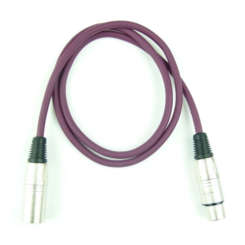 Adam Hall Cables K3MMF0100PUR Microphone Cable XLR Female to XLR