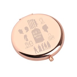 WSNANG Who Inspired TV Show Makeup Mirror Dr Who Gifts Doctor Fans Gifts for Women Girls Pocket Compact Mirror (who Mirror-rg)