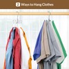 ZEDODIER Space Saving Hangers for Clothes,Rotatable Sturdy Shirt Hangers with