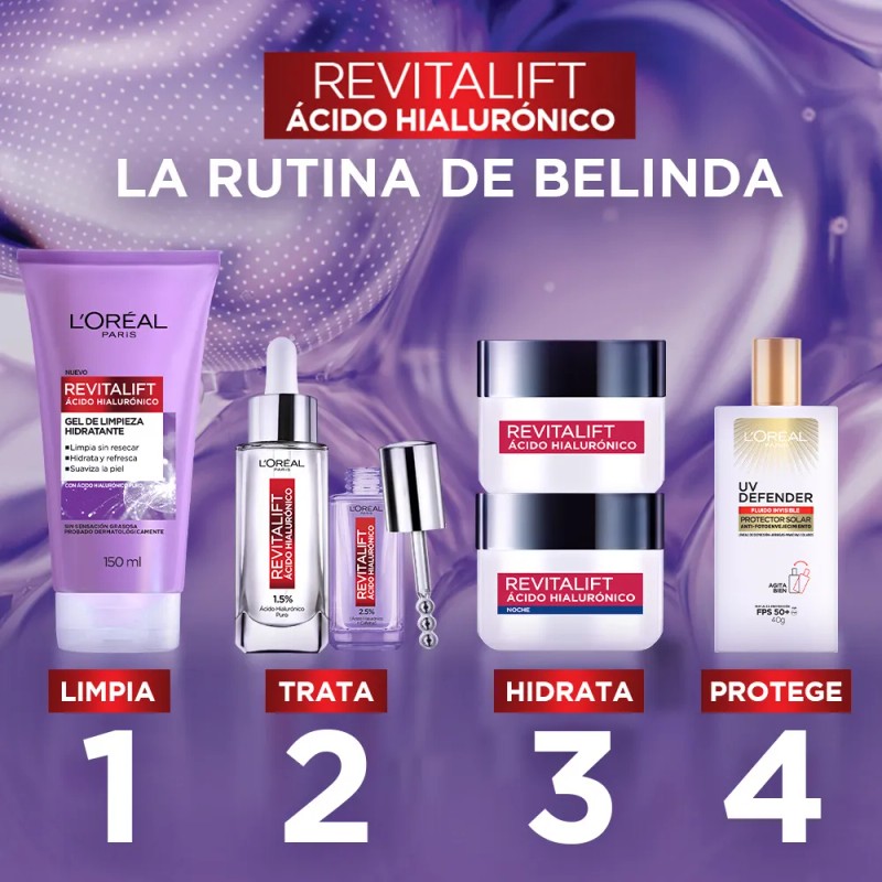 Gel De Limpieza L'Oréal Paris Revitalift Ácido Hialurónico Hidratante 150