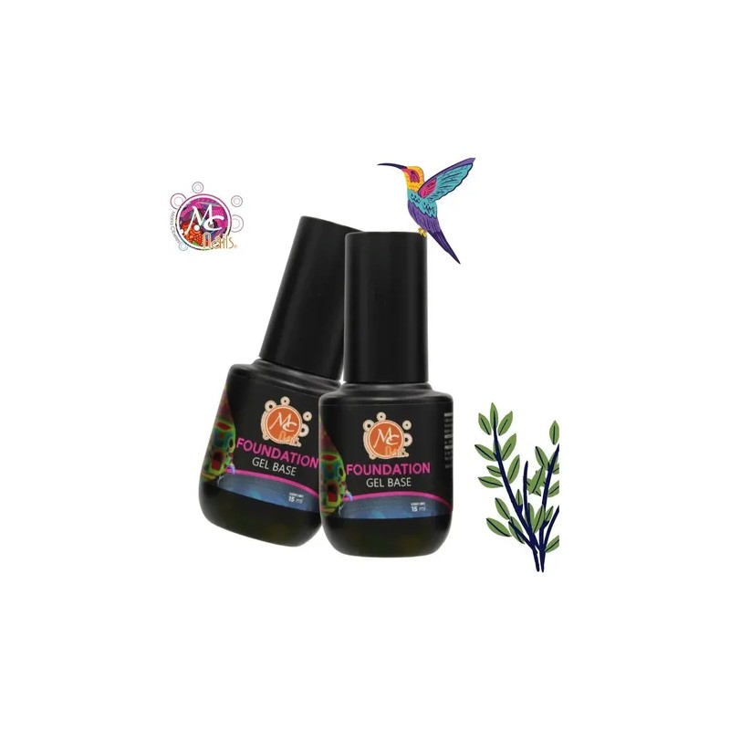 Gel Base Foundation, Base Gel Semipermanente, Uñas. Mc Nails Color