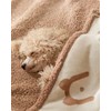 Feandrea Waterproof Dog Blanket, Sherpa Fleece Pet Blanket for Miniature
