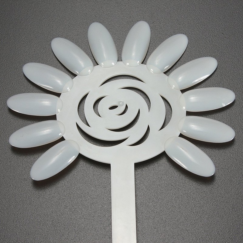 120 Tips Nail Polish Display Practice Fan Board Sticks Wheel