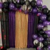 Purple Sequin Backdrop Curtains, 2 Panels Purple Sequin Backdrop, 2FTx8FT