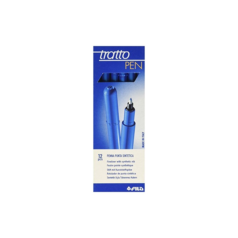 TRATTO 0.5mm Synthetic Tip Pens - Cobalt Blue (Pack of