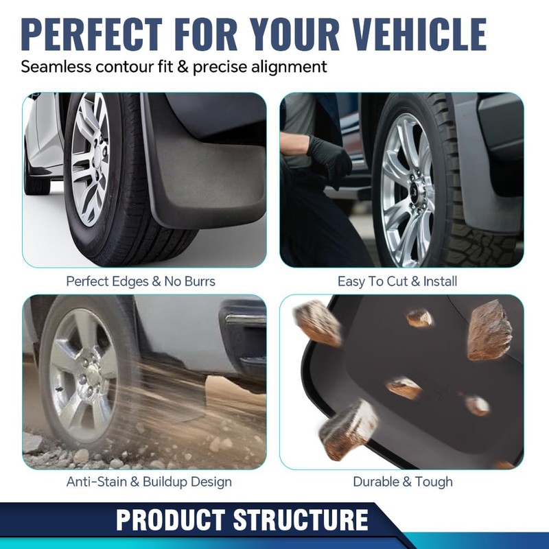 PIT66 Mud Flaps Splash Guards Mudguards Mudflaps, Compatible with 2005-2015